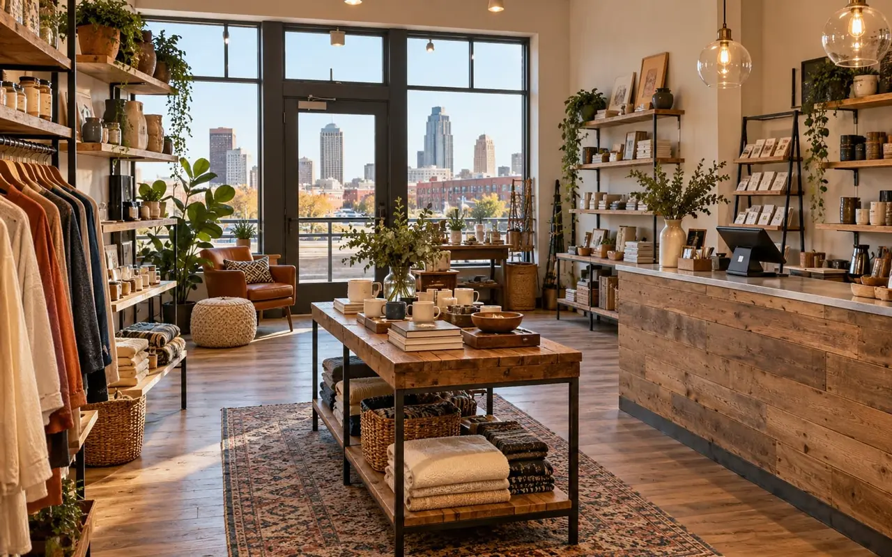 Unbranded independent boutique interior