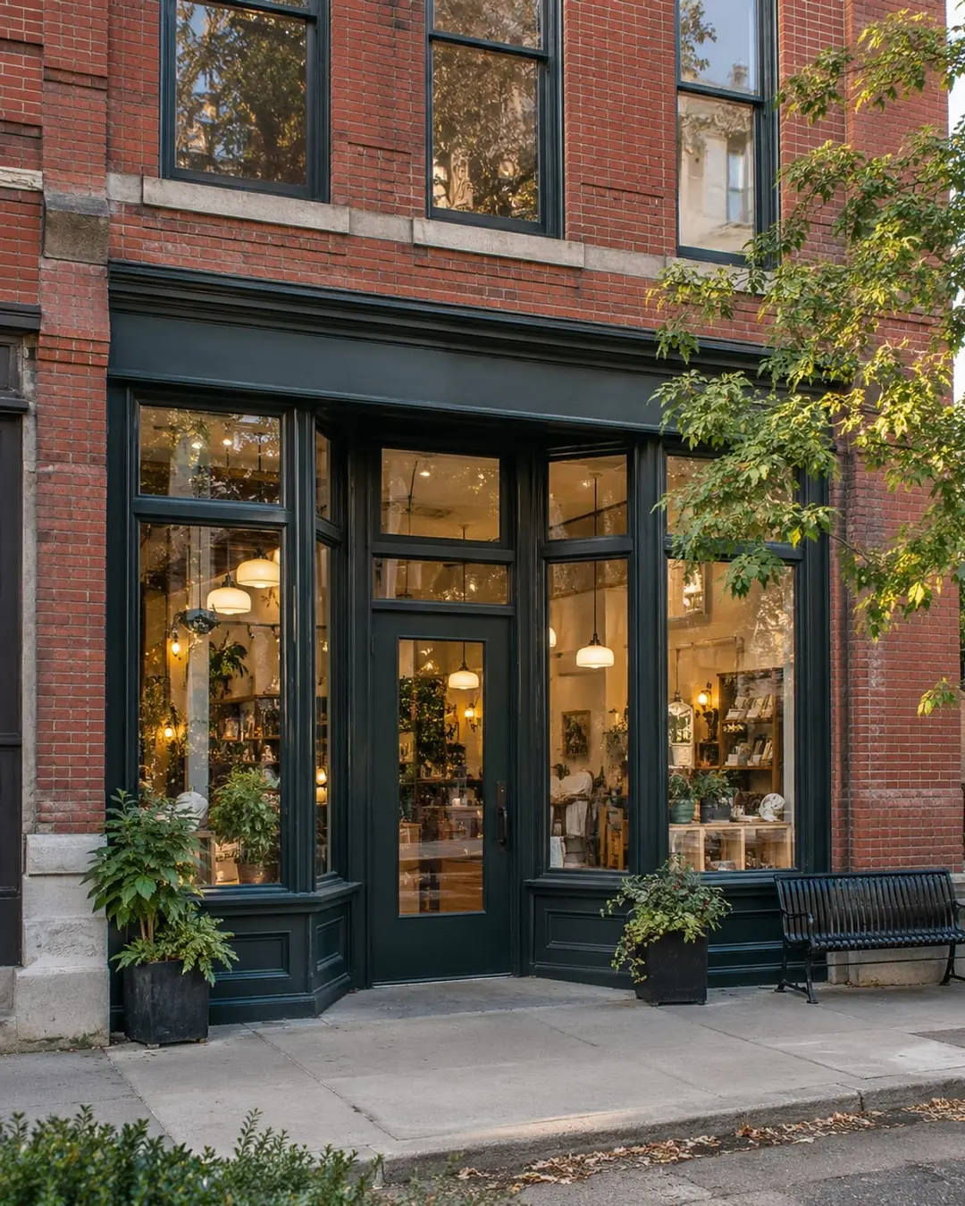 Independent storefront in an older St. Louis commercial building